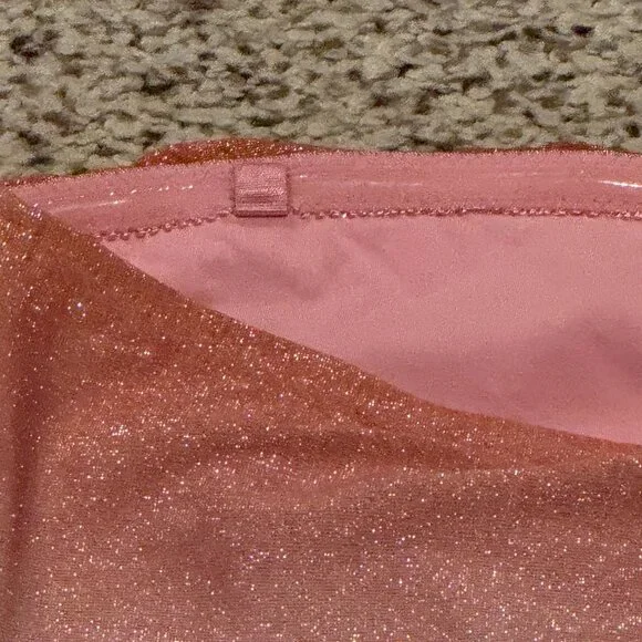 Zimmerman | Golden Metallic Bandeau Belted Swimsuit | Ombrè | Size: 8-10 - Picture 10 of 16